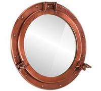 vidaXL Miroir en forme de hublot mural Ø50 cm aluminium et verre