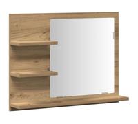 vidaXL Miroir meuble salle de bain chêne Artisan 60x10,5x45 cm