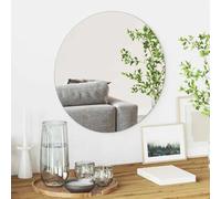 vidaXL Miroir mural Ø 50 cm verre trempé