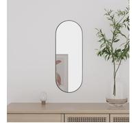 vidaXL Miroir mural Verre Ovale 15x40 cm