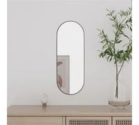 vidaXL Miroir mural 15x40 cm Verre Ovale