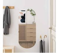 vidaXL Miroir mural 35x80 cm Verre Ovale 350456