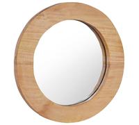 vidaXL Miroir mural 40 cm teck rond