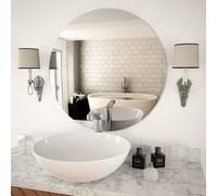 Vidaxl Miroir Mural 70 Cm Rond Verre