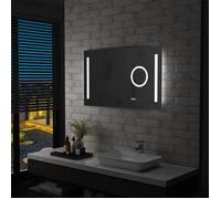 vidaXL Miroir mural à LED de salle de bain et capteur tactile 100x60cm