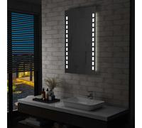 Miroir Mural à LED pour Salle de Bains 60x80 cm Eclairage Lumière vidaXL