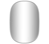 vidaXL Mural Miroir de Maquillage Coiffeuse Cosmétique Décoration de Chambre à Coucher Salle de Bain Salon Intérieur Argenté 50x35 cm
