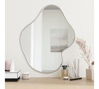 vidaXL Mural Miroir de Maquillage Coiffeuse Cosmétique Décoration de Chambre à Coucher Salle de Bain Salon Intérieur Argenté 348270