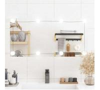 vidaXL Miroir Mural avec Eclairage LED, Miroir de Maquillage, Miroir Cosmétique, Décoration Chambre à Coucher Salon Salle de