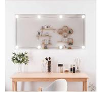 vidaXL Miroir Mural avec Eclairage LED, Miroir de Maquillage, Miroir Cosmétique, Décoration Chambre à Coucher Salon Salle de 3189157