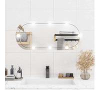 vidaXL Miroir Mural avec Eclairage LED, Miroir de Maquillage, Miroir Cosmétique, Décoration Chambre à Coucher Salon Salle de