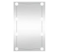 vidaXL Miroir mural avec lumières LED 50x80 cm verre rectangulaire