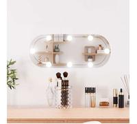 Wandspiegel met LED's ovaal 20x50 cm glas3189159