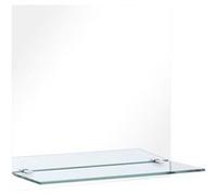 Miroir Mural avec Etagère Verre Trempé Cosmétique Maquillage Chambre vidaXL