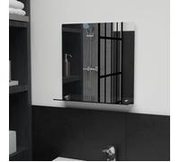 vidaXL Miroir mural avec étagère 40x40 cm Verre trempé