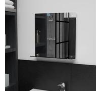 vidaXL Miroir mural avec étagère 40x40 cm Verre trempé