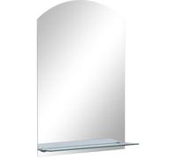 vidaXL Miroir mural avec étagère 40x60 cm Verre trempé