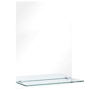 vidaXL Miroir Mural avec Etagère Miroir de Salle de Bain Miroir de Salon Miroir de Chambre à Coucher Intérieur Maison 30x50 cm Verre Trempé