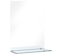vidaXL Miroir mural 249438 – avec étagère, verre trempé 40x60 cm