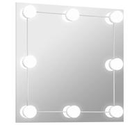 Vidaxl Miroir Mural Avec Lampes Led Carrã© Verre