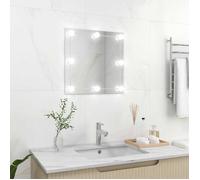 Vidaxl Miroir Mural Avec Lampes Led Carrã© Verre