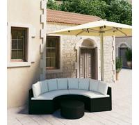 vidaXL Miroir mural avec lampes LED Rond Verre