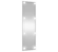 vidaXL Miroir mural avec lumières LED 30x100 cm verre rectangulaire