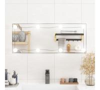vidaXL Miroir mural avec lumières LED 30x80 cm verre rectangulaire
