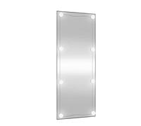 vidaXL Miroir Mural avec lumières LED 40x100 cm Verre rectangulaire