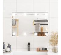Wandspiegel met LED's rechthoekig 40x60 cm glas3189152