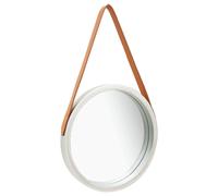 Miroir Mural avec Sangle 50 cm Noir Suspendu Maquillage Vestiaire vidaXL