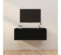 vidaXL Miroir Mural avec Sangle Miroir Suspendu Maquillage Vestiaire Chambre Hôtel Salon Mur de Galerie Rond Entrée Chambre 50 cm Noir