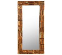 vidaXL Miroir mural Bois de récupération massif 60 x 120 cm