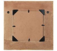 vidaXL Miroir mural Bois de récupération massif 60 x 60 cm