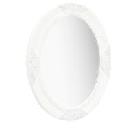 vidaXL Miroir mural de style baroque 50x60 cm blanc