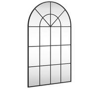 vidaXL Miroir mural noir 60x100 cm arche fer 358627