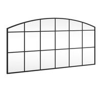 Wandspiegel boog 100x50 cm ijzer zwart358638