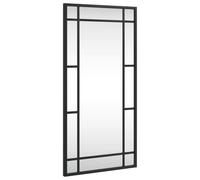 vidaXL Miroir mural noir 30x60 cm rectangulaire fer 358628