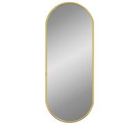 vidaXL Miroir mural Ovale doré 50 x 20 cm
