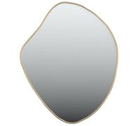 vidaXL Miroir mural de maquillage doré 60x50 cm