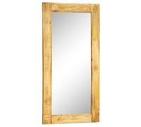 Miroir mural en bois massif Rectangulaire 120 x 60 cm