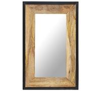 vidaXL Miroir 80x50 cm Bois de manguier massif