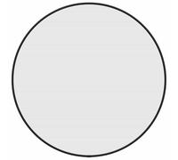 vidaXL Miroir mural de maquillage Noir Ø 348186