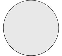 vidaXL Miroir mural noir Ø 60 cm Rond
