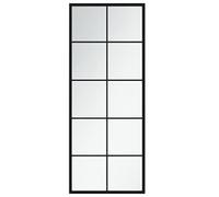 vidaXL Miroir mural noir 100 x 40 cm métal