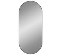 vidaXL Miroir mural ovale 100 x 45 cm noir
