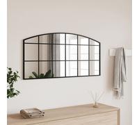 vidaXL Miroir mural noir 100x50 cm arche fer 358638