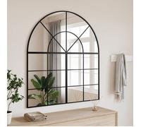 vidaXL Miroir mural Arche en fer 100x50 cm Noir 358652