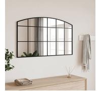 vidaXL Miroir mural noir 100x60 cm arche fer 358639