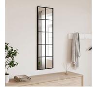 vidaXL Miroir mural rectangulaire 30x100 cm noir en fer 358643